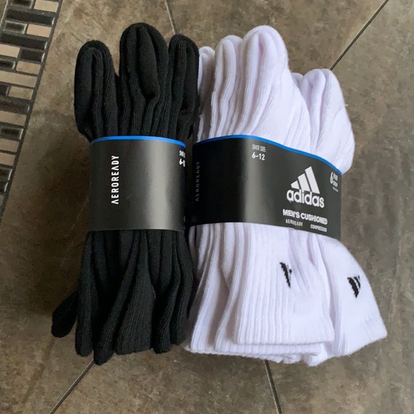 2packs-6pairssocks set Adidas Men’s Cushioned Crew - Picture 3 of 10